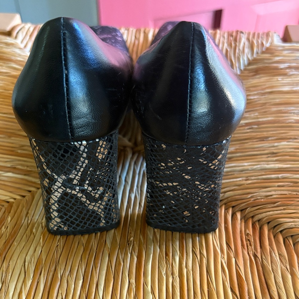Women Bellini Black Sequin heels size 7 - Picture 8 of 10